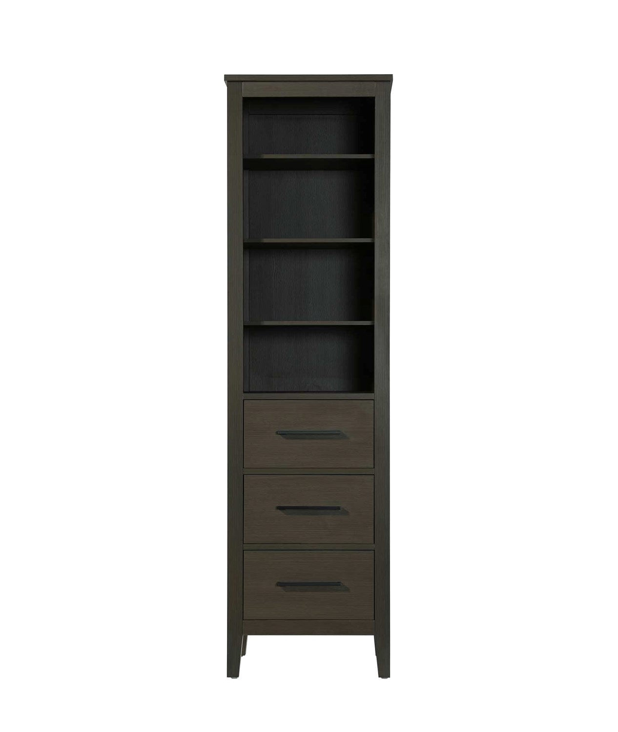 20 Inch Open Shelving Bath Storage Cabinet In Mocha Brown by Elegant Kitchen and Bath
