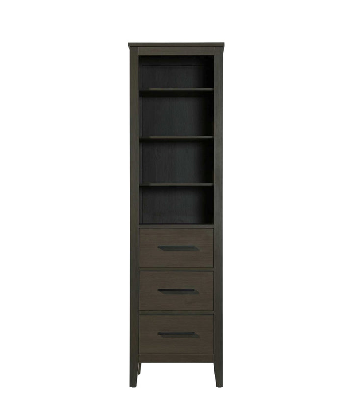 20 Inch Open Shelving Bath Storage Cabinet In Mocha Brown by Elegant Kitchen and Bath