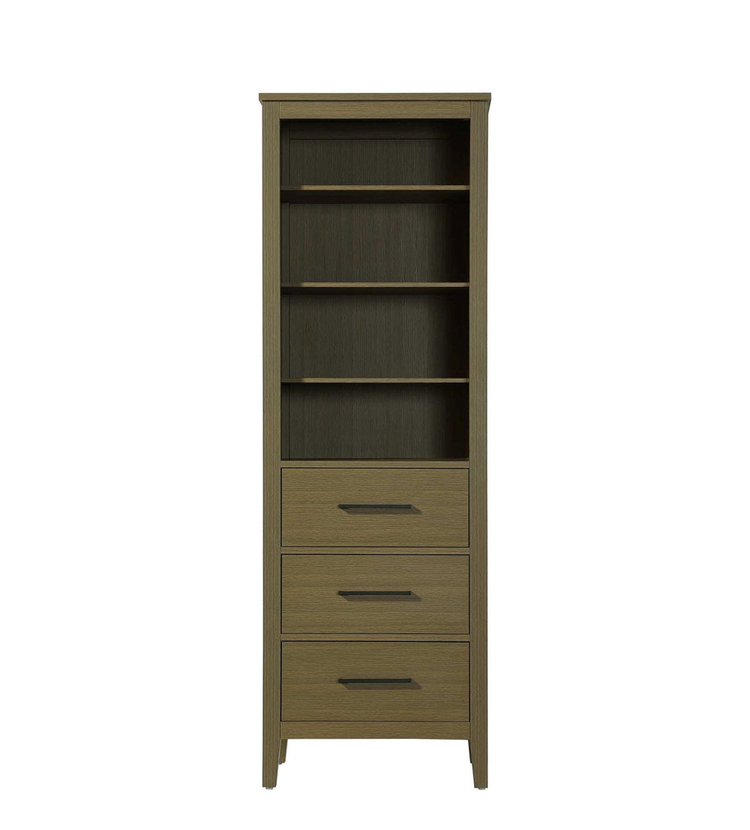 24 Inch Open Shelving Bath Storage Cabinet In Chestnut Brown by Elegant Kitchen and Bath