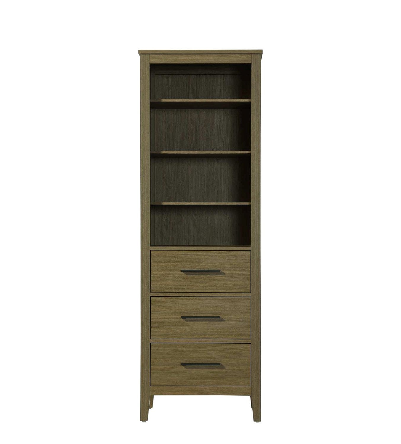 24 Inch Open Shelving Bath Storage Cabinet In Chestnut Brown by Elegant Kitchen and Bath