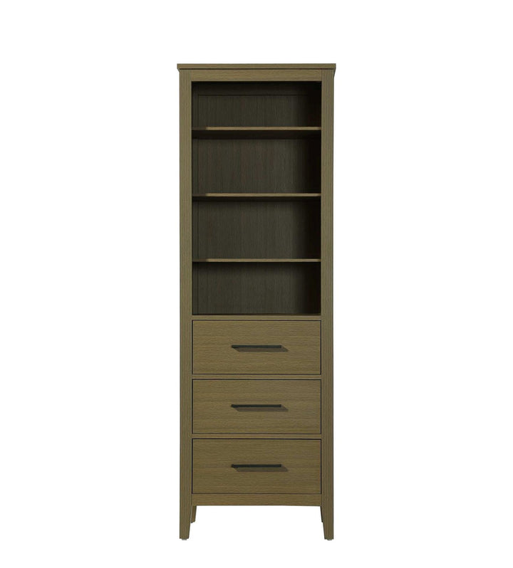 24 Inch Open Shelving Bath Storage Cabinet In Chestnut Brown by Elegant Kitchen and Bath