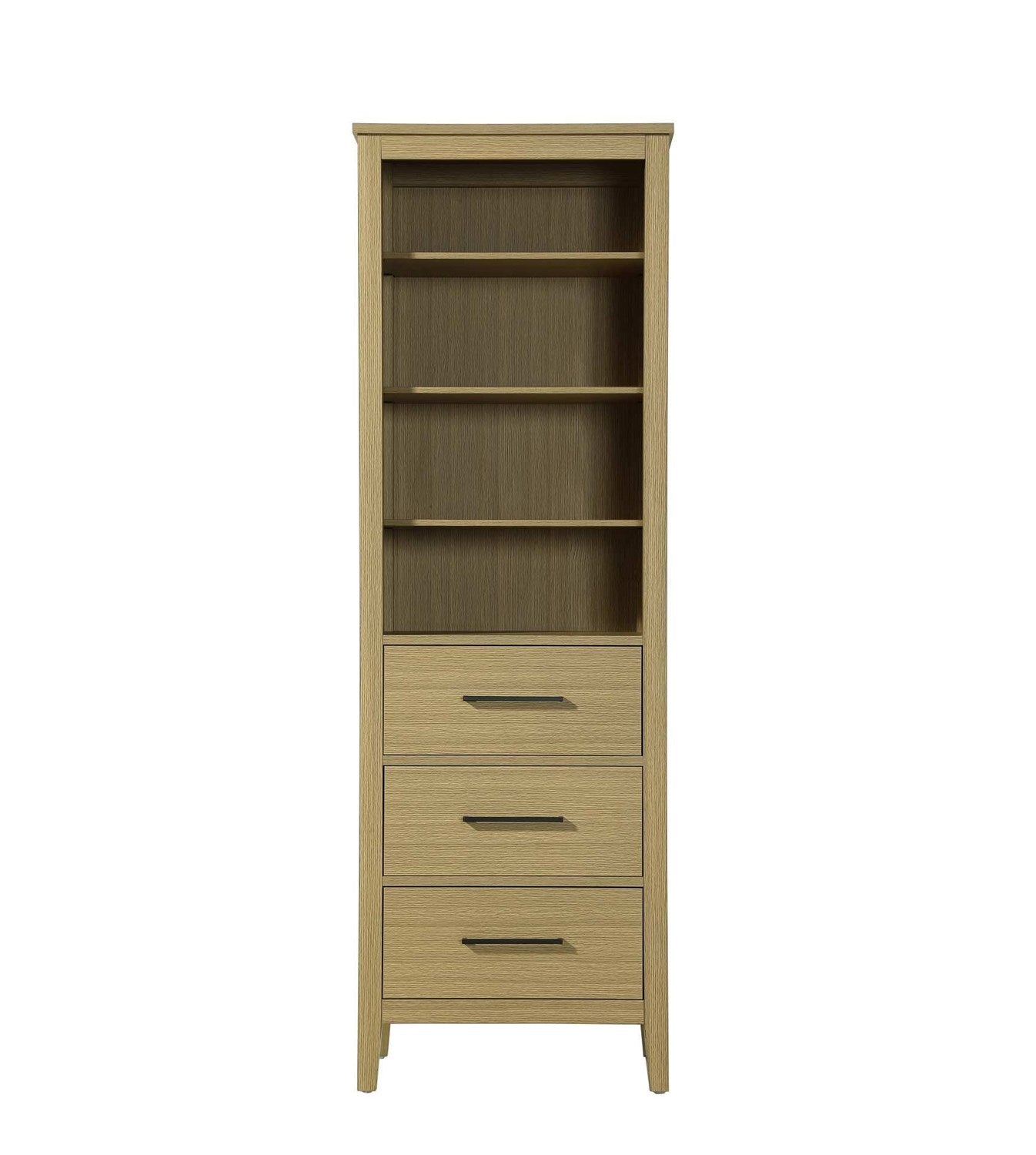 24 Inch Open Shelving Bath Storage Cabinet In Honey Brown by Elegant Kitchen and Bath