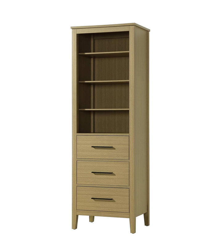 24 Inch Open Shelving Bath Storage Cabinet In Honey Brown
