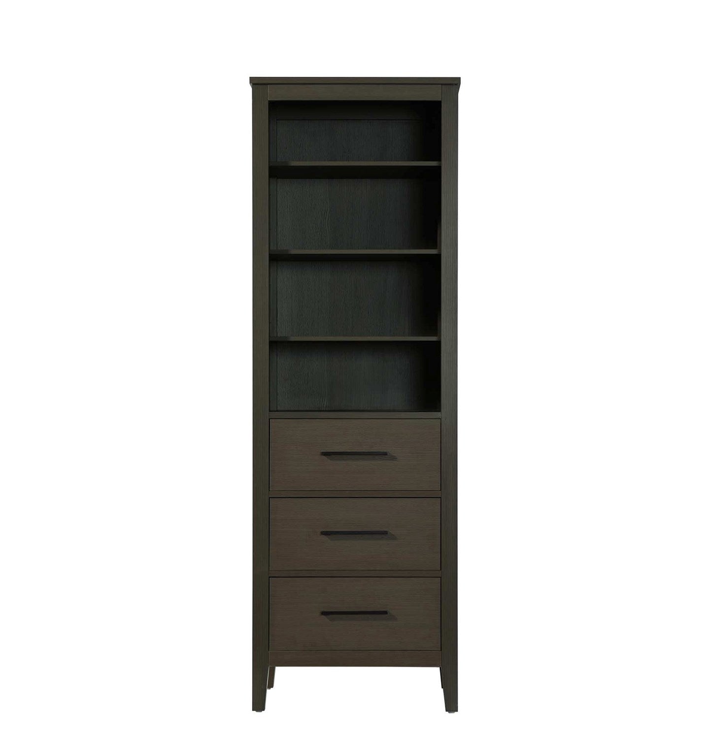 24 Inch Open Shelving Bath Storage Cabinet In Mocha Brown by Elegant Kitchen and Bath