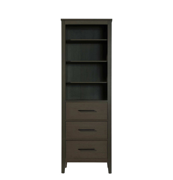 24 Inch Open Shelving Bath Storage Cabinet In Mocha Brown by Elegant Kitchen and Bath