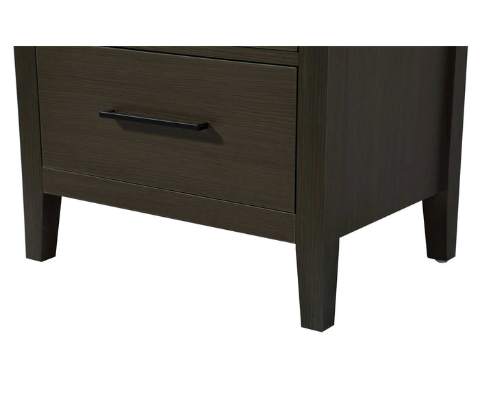24 Inch Open Shelving Bath Storage Cabinet In Mocha Brown