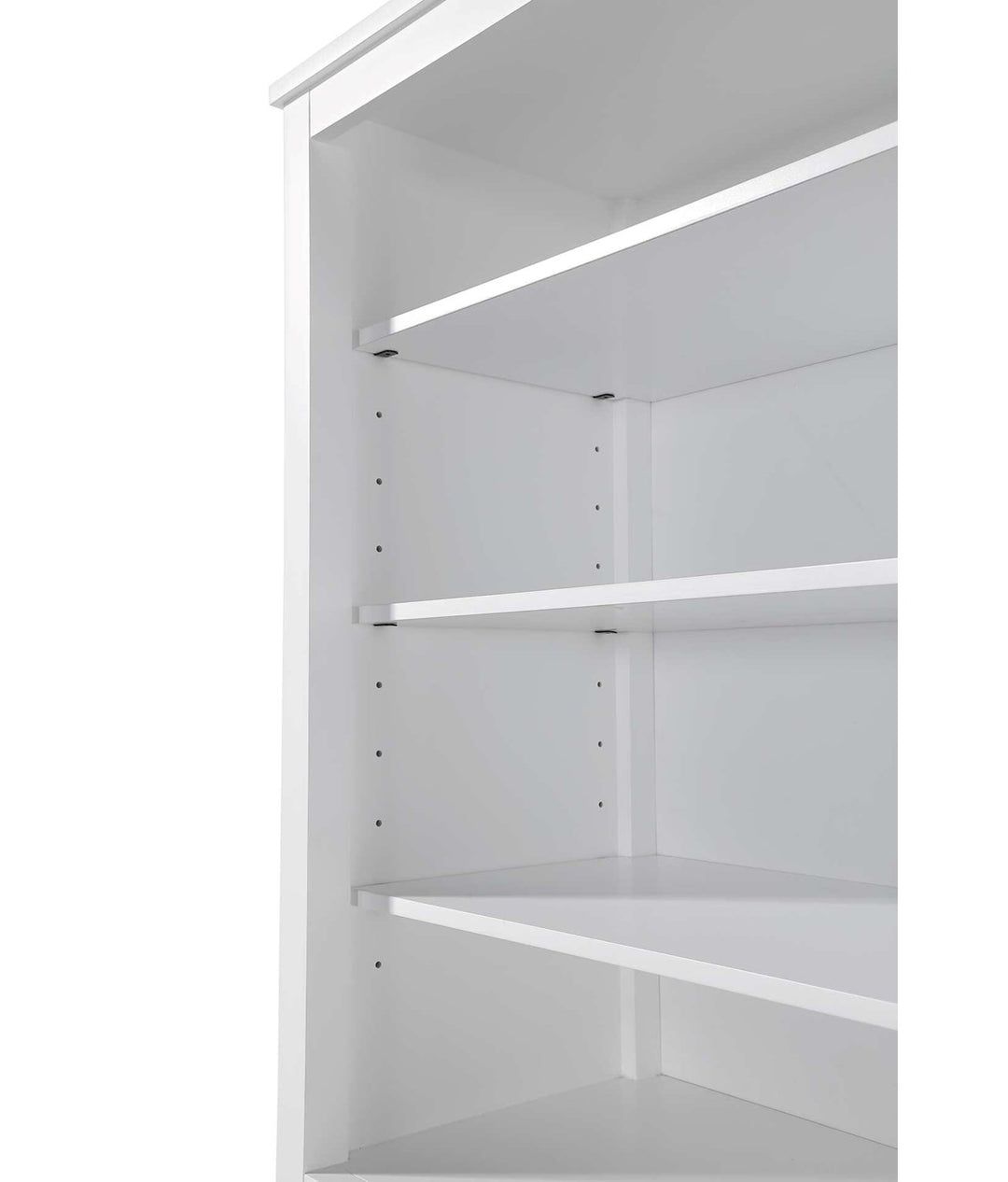 24 Inch Open Shelving Bath Storage Cabinet In White
