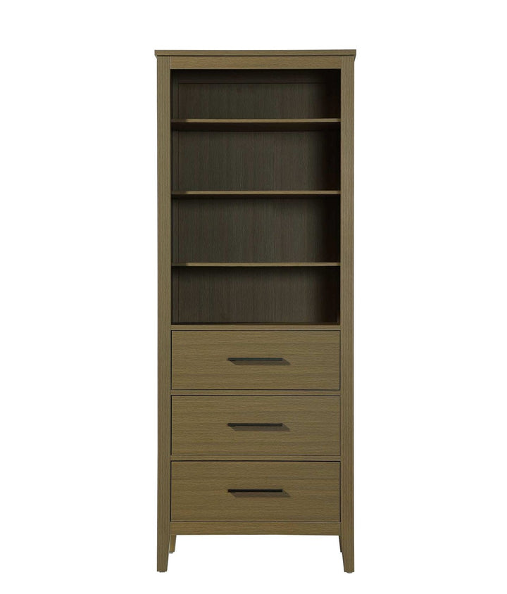 28 Inch Open Shelving Bath Storage Cabinet In Chestnut Brown by Elegant Kitchen and Bath