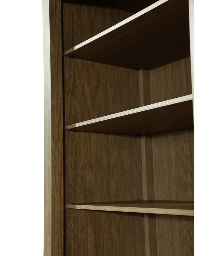 28 Inch Open Shelving Bath Storage Cabinet In Chestnut Brown