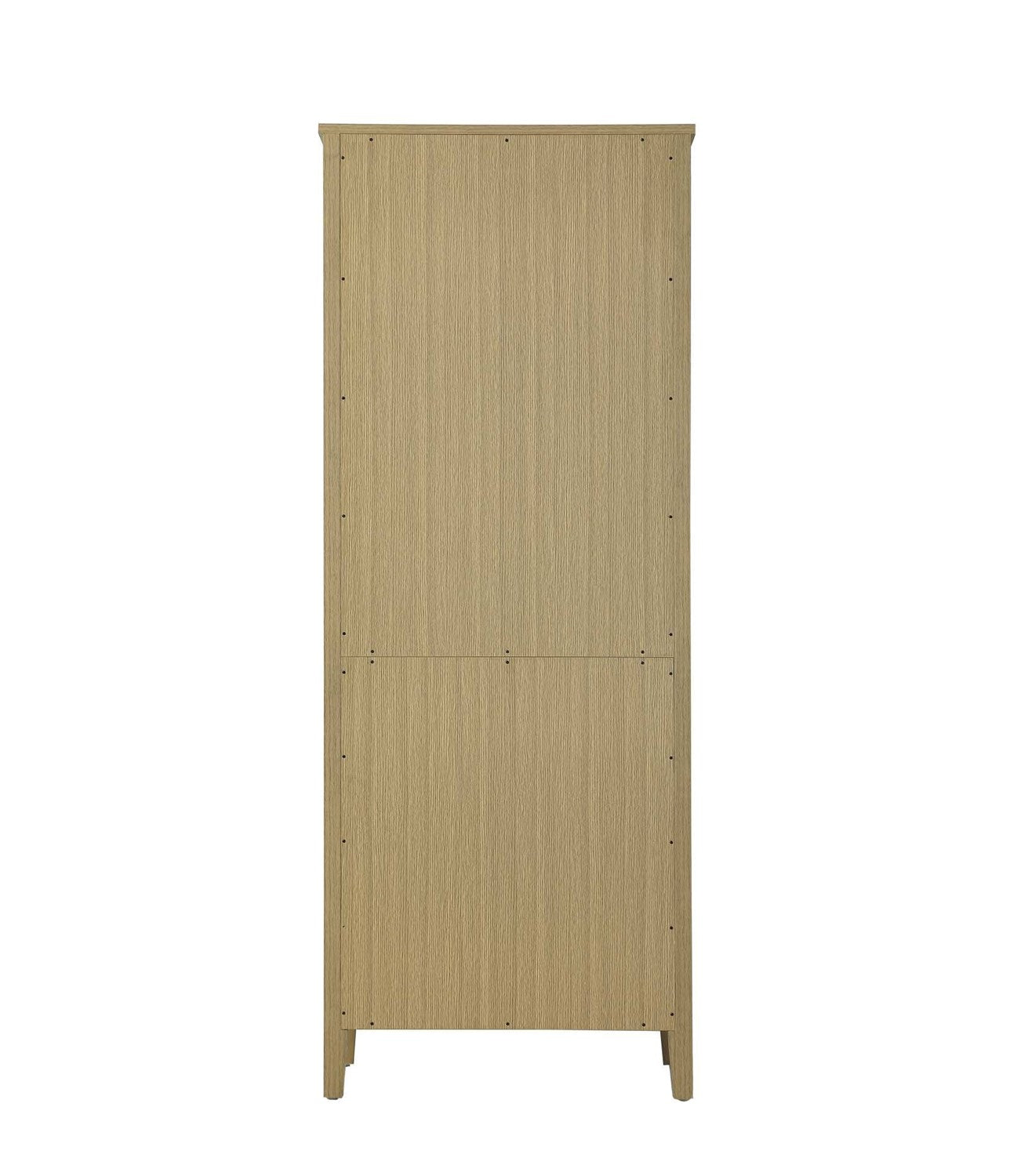 28 Inch Open Shelving Bath Storage Cabinet In Honey Brown