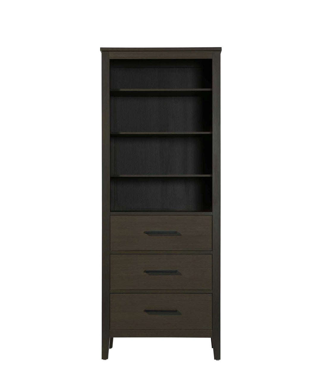 28 Inch Open Shelving Bath Storage Cabinet In Mocha Brown by Elegant Kitchen and Bath
