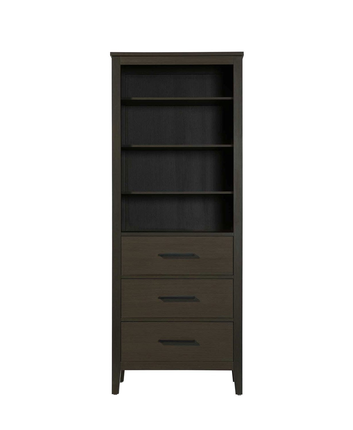 28 Inch Open Shelving Bath Storage Cabinet In Mocha Brown by Elegant Kitchen and Bath