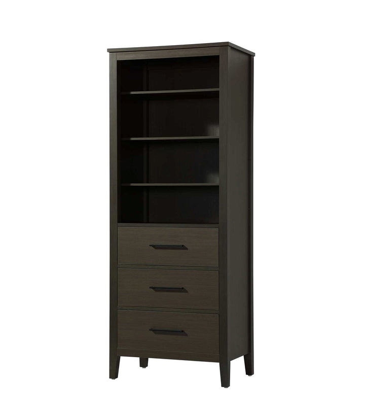 28 Inch Open Shelving Bath Storage Cabinet In Mocha Brown