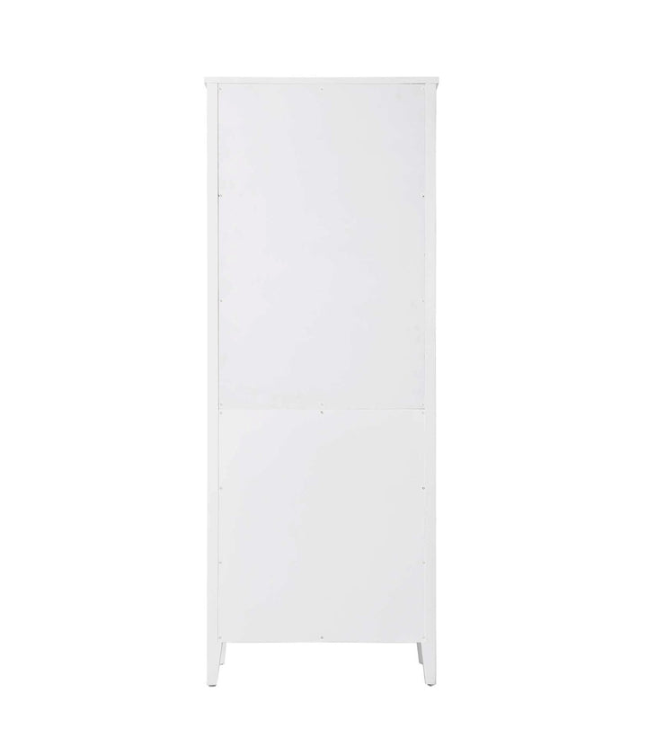 28 Inch Open Shelving Bath Storage Cabinet In White