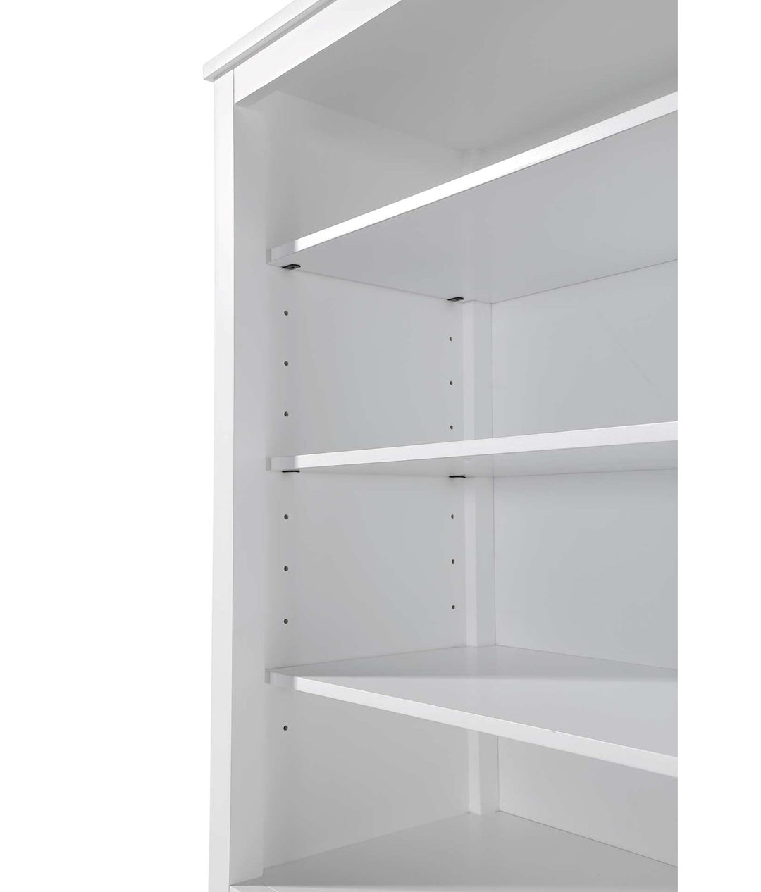 28 Inch Open Shelving Bath Storage Cabinet In White