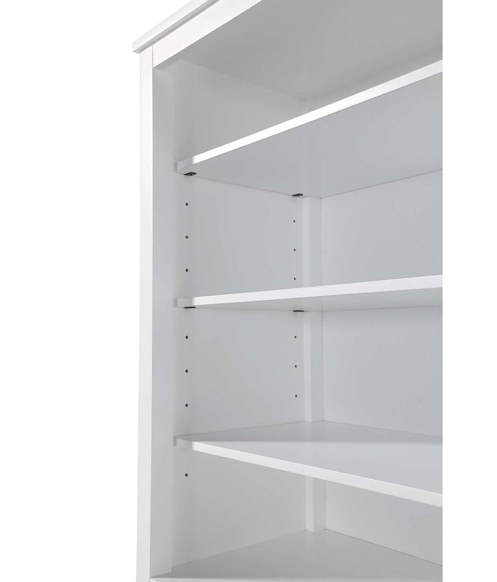 28 Inch Open Shelving Bath Storage Cabinet In White
