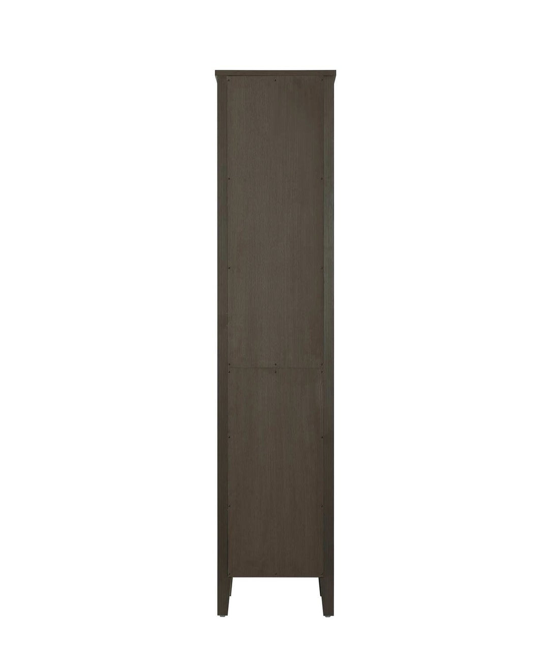 16 Inch Bath Storage Glass Cabinet In Mocha Brown
