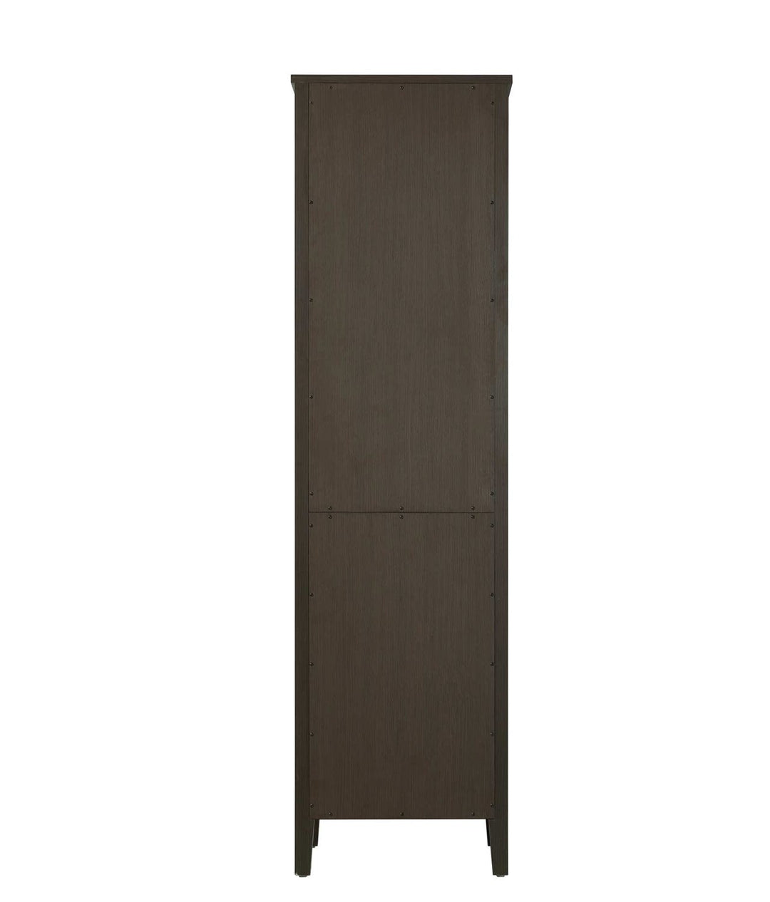 20 Inch Bath Storage Glass Cabinet In Mocha Brown