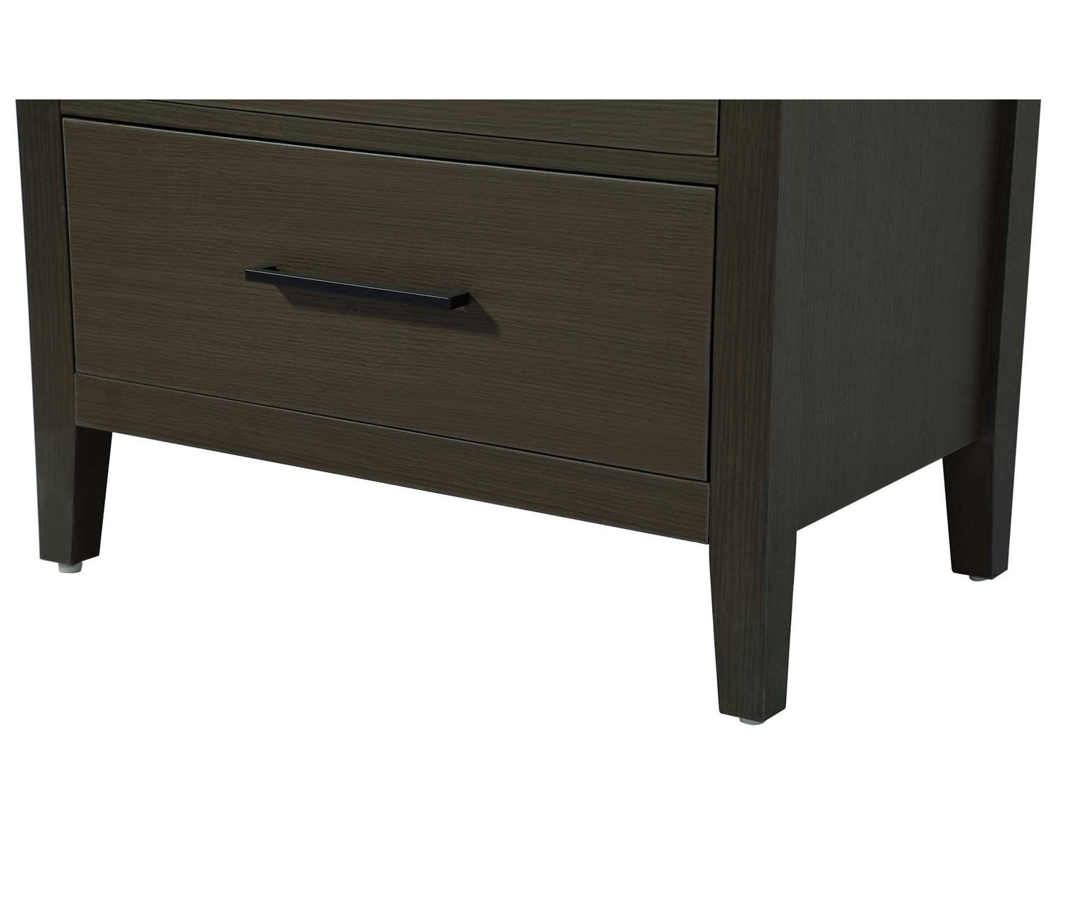 28 Inch Bath Storage Glass Cabinet In Mocha Brown