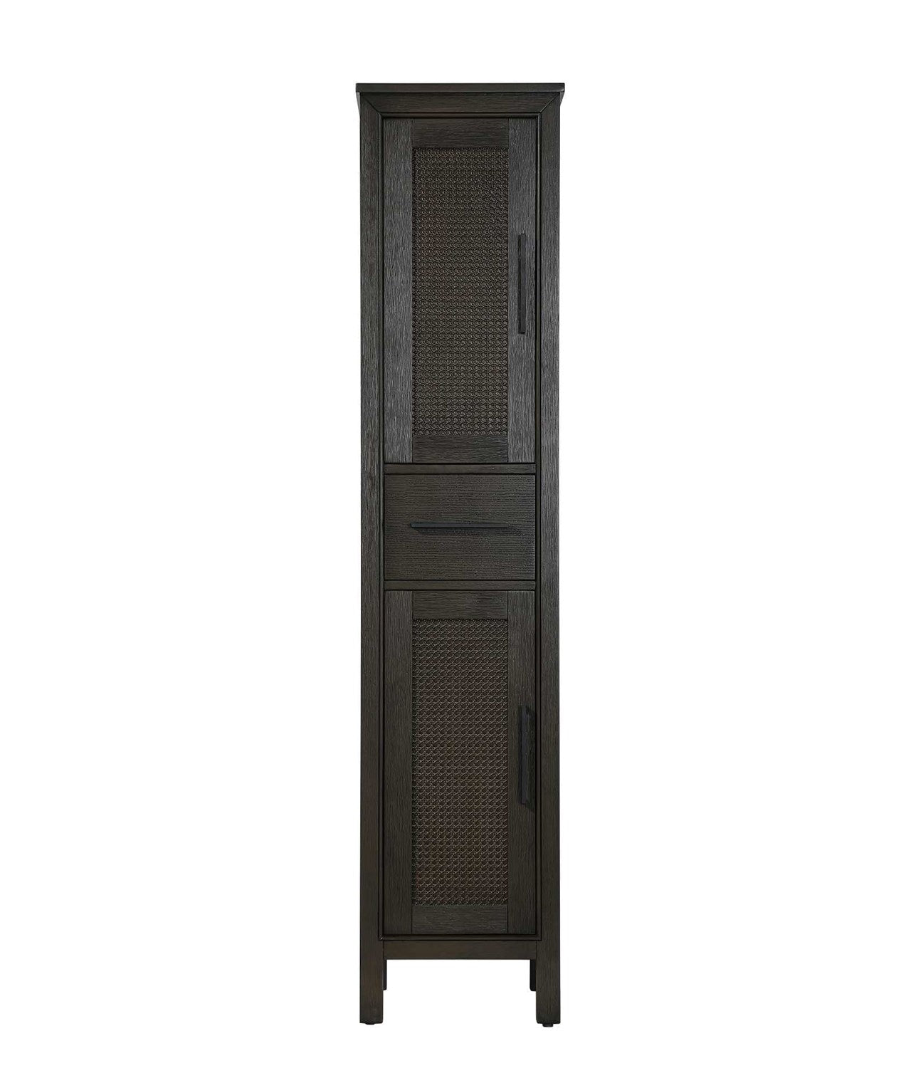 16 Inch Bath Storage Cabinet In Chocolate Oak by Elegant Kitchen and Bath