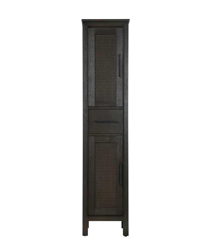 16 Inch Bath Storage Cabinet In Chocolate Oak by Elegant Kitchen and Bath
