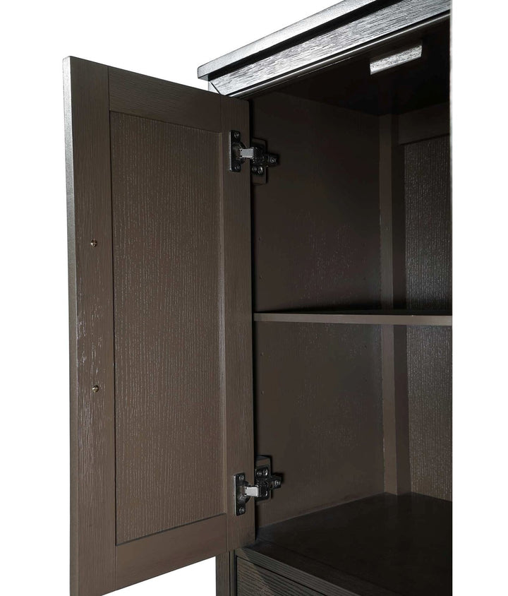 16 Inch Bath Storage Cabinet In Chocolate Oak