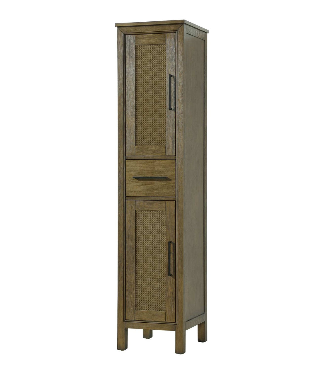 16 Inch Bath Storage Cabinet In Hazel Oak