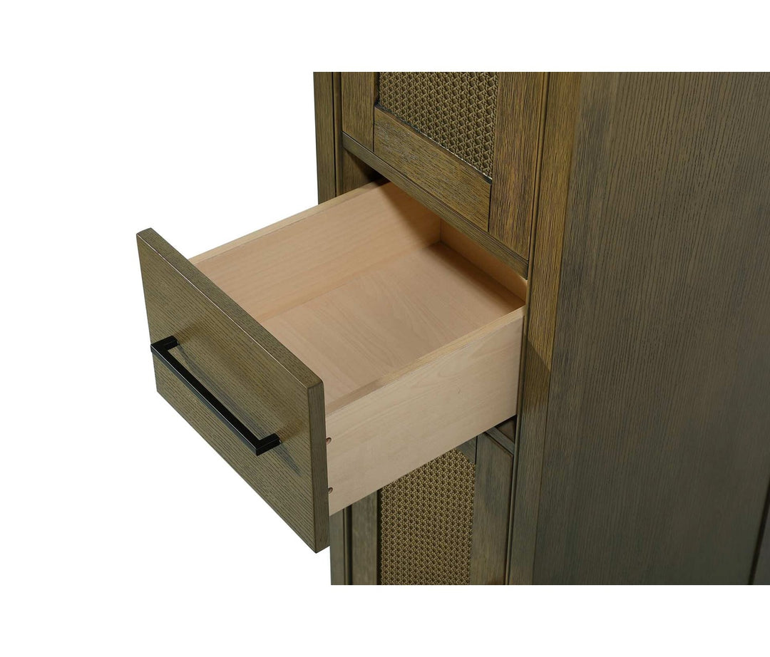 16 Inch Bath Storage Cabinet In Hazel Oak