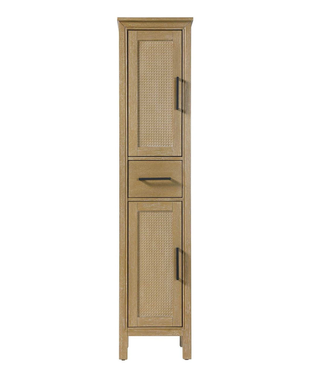 16 Inch Bath Storage Cabinet In Linen Oak by Elegant Kitchen and Bath