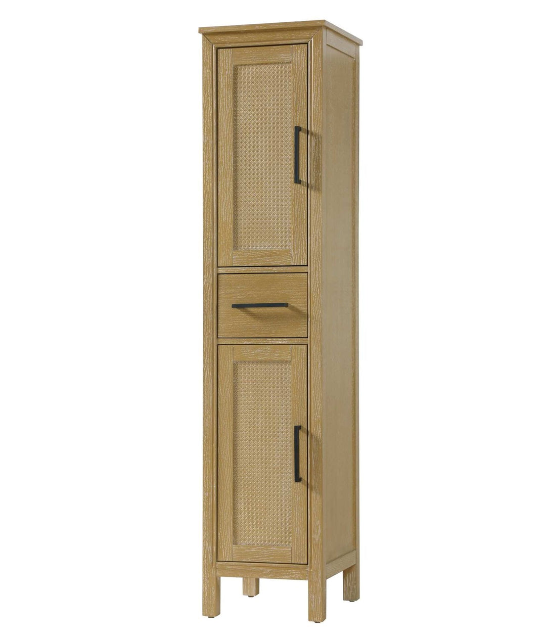16 Inch Bath Storage Cabinet In Linen Oak