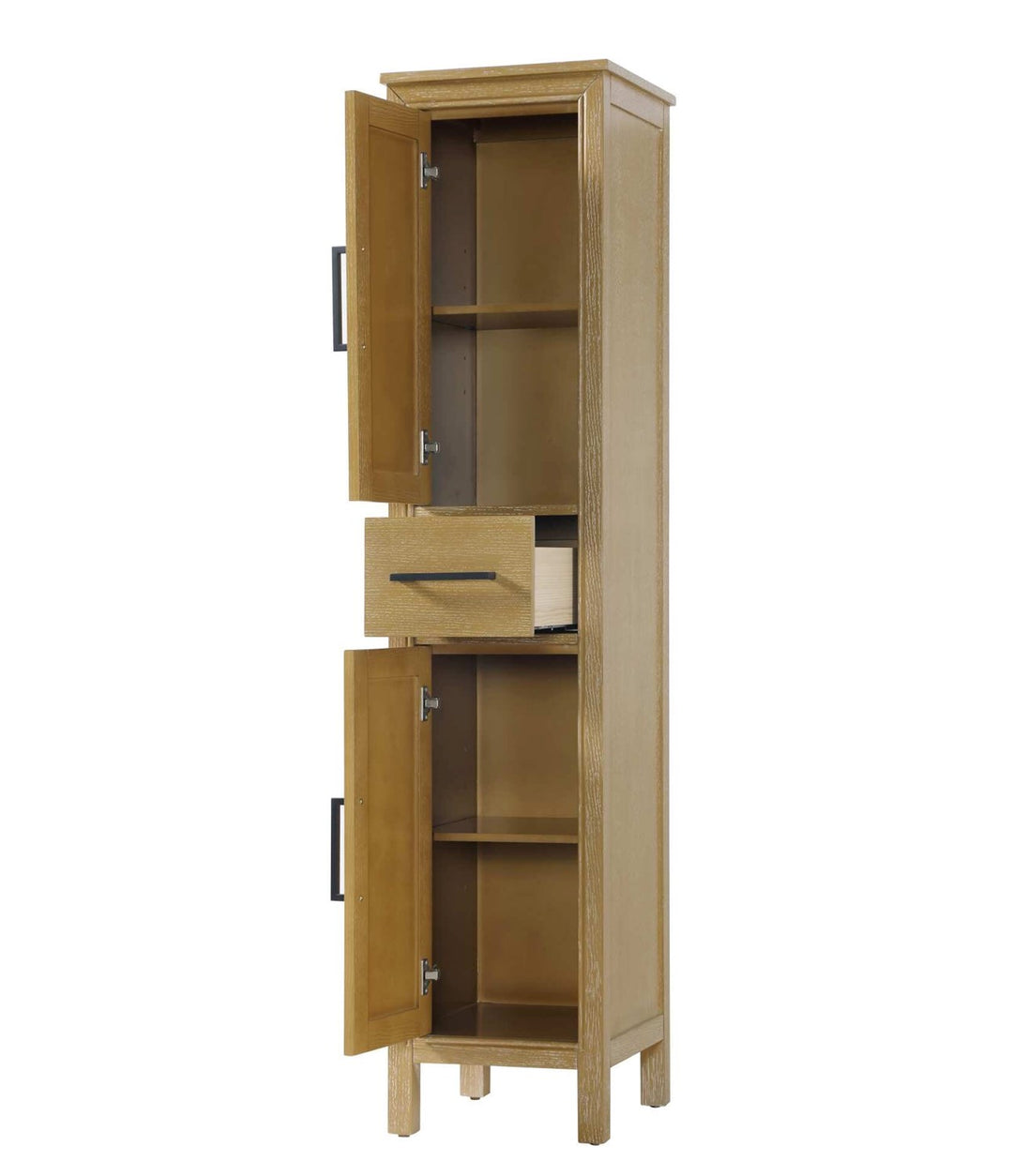 16 Inch Bath Storage Cabinet In Linen Oak