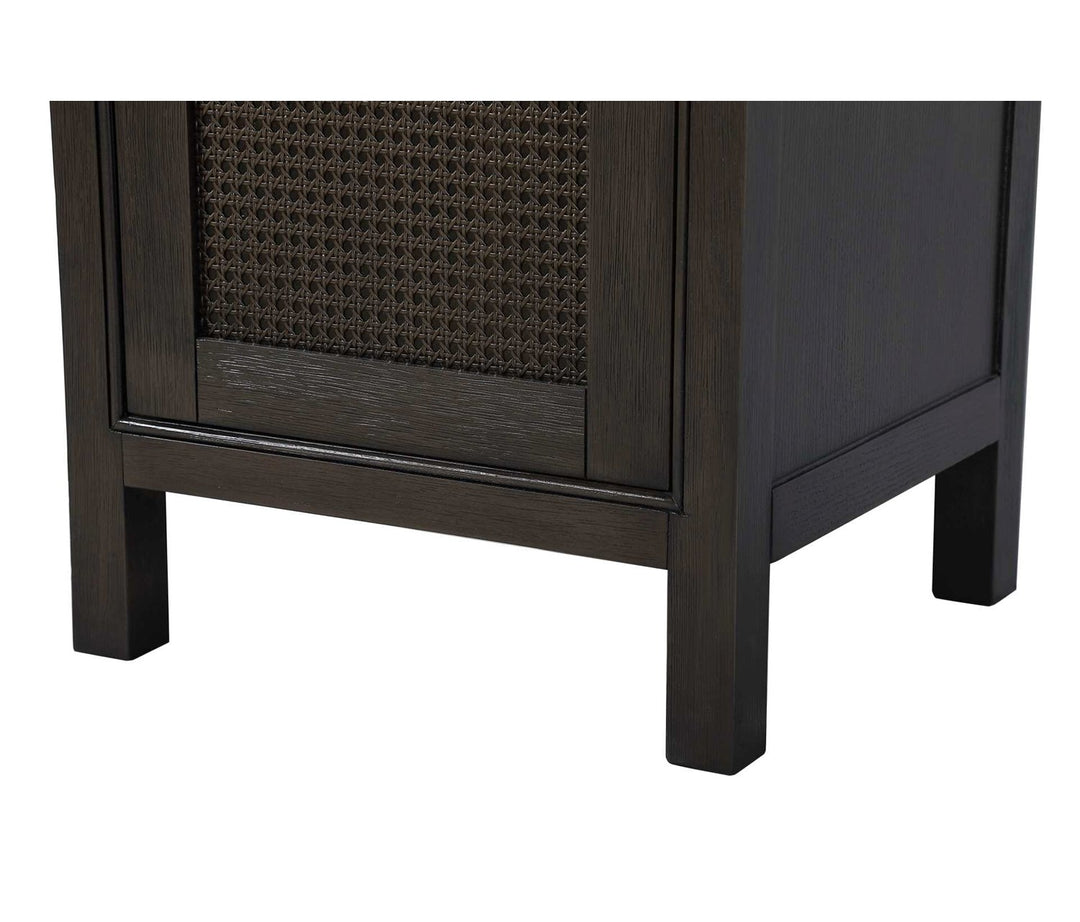 20 Inch Bath Storage Cabinet In Chocolate Oak