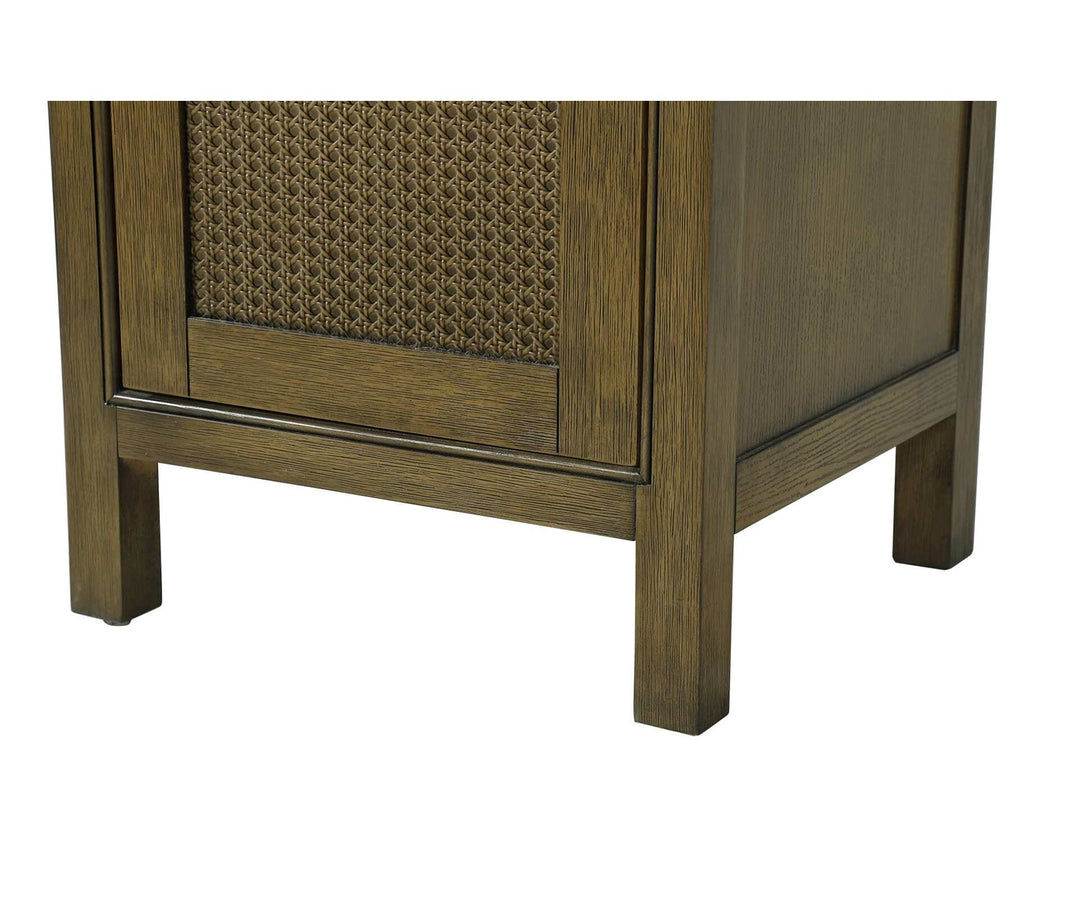 20 Inch Bath Storage Cabinet In Hazel Oak