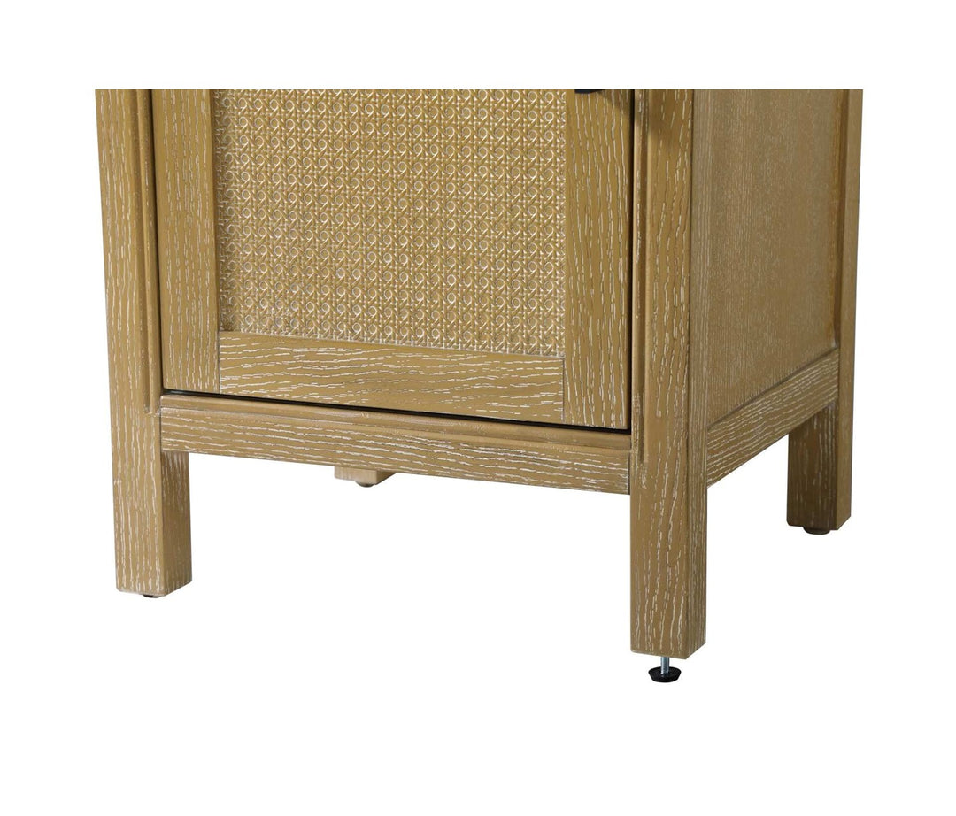 20 Inch Bath Storage Cabinet In Linen Oak