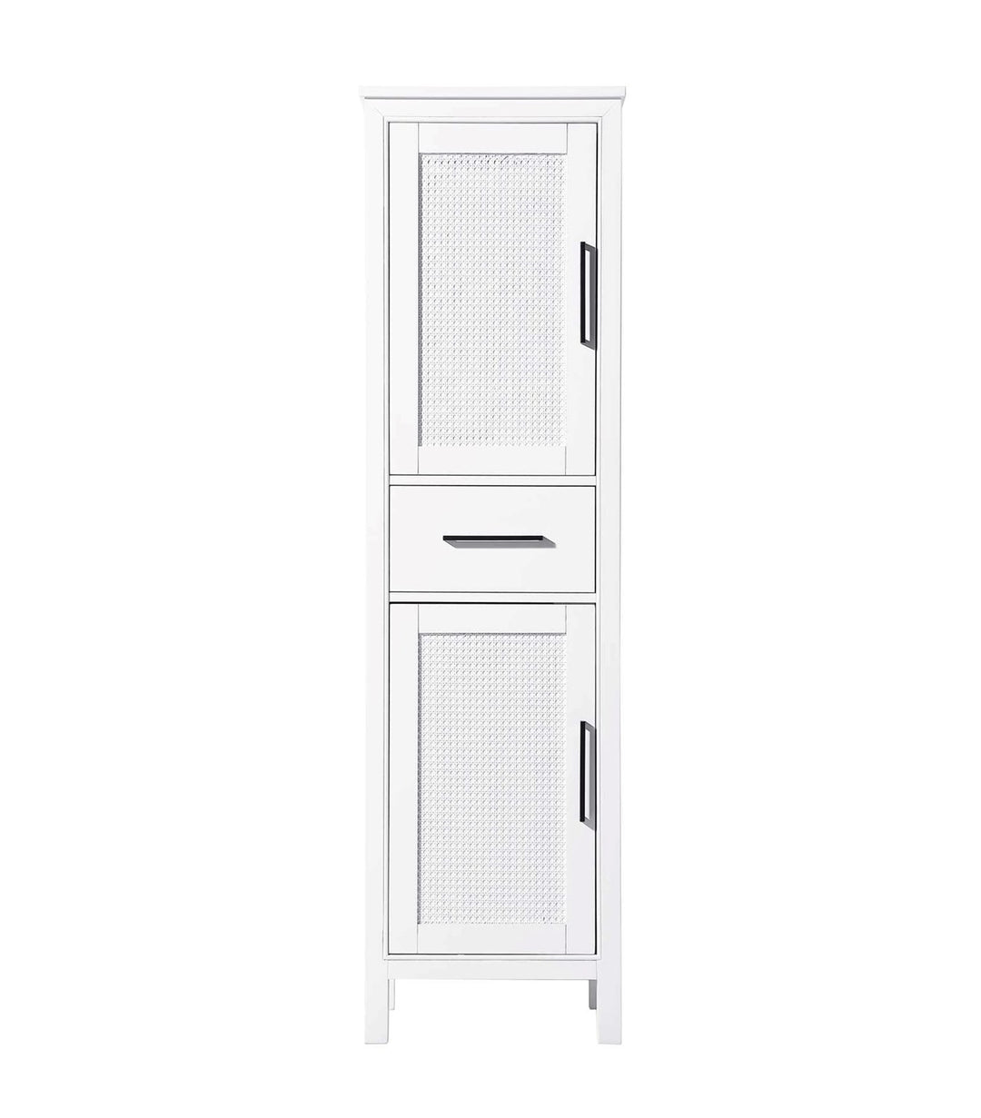 20 Inch Bath Storage Cabinet In White by Elegant Kitchen and Bath