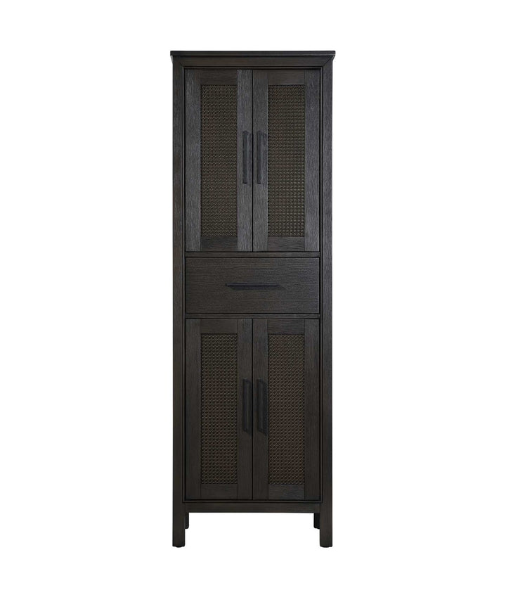 24 Inch Bath Storage Cabinet In Chocolate Oak by Elegant Kitchen and Bath