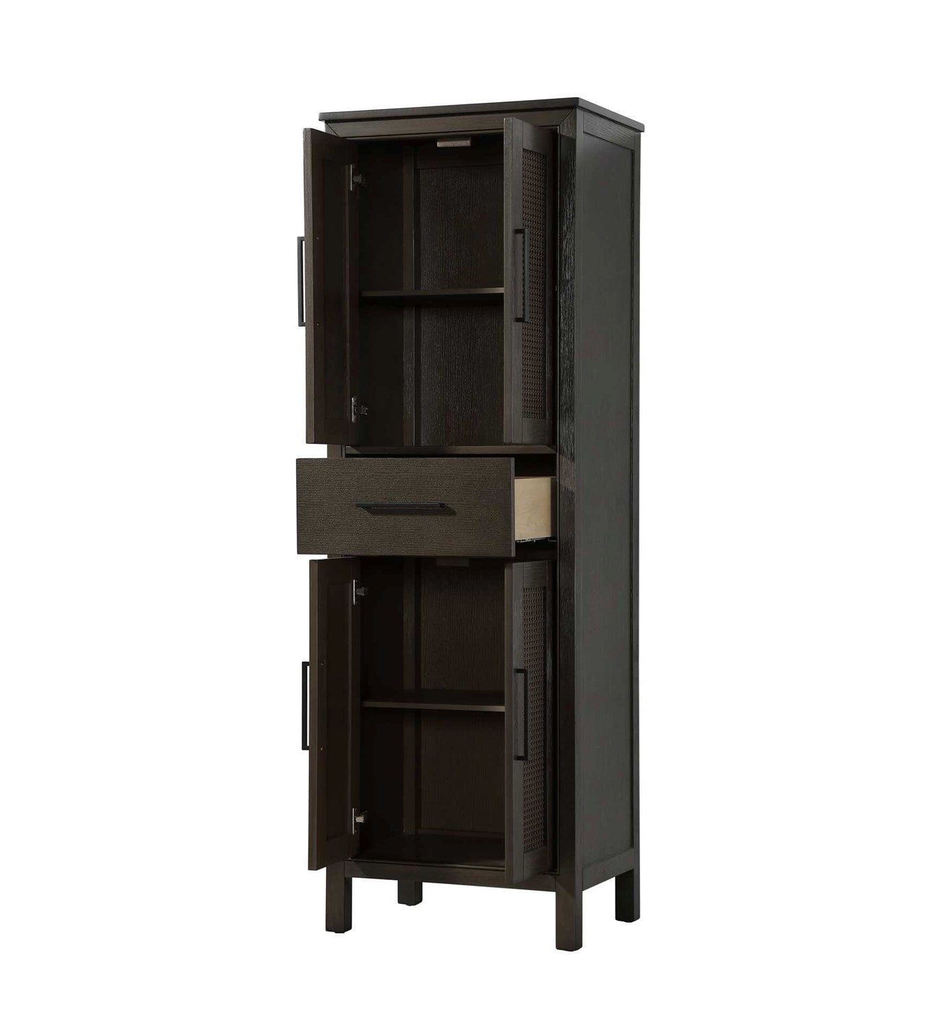 24 Inch Bath Storage Cabinet In Chocolate Oak