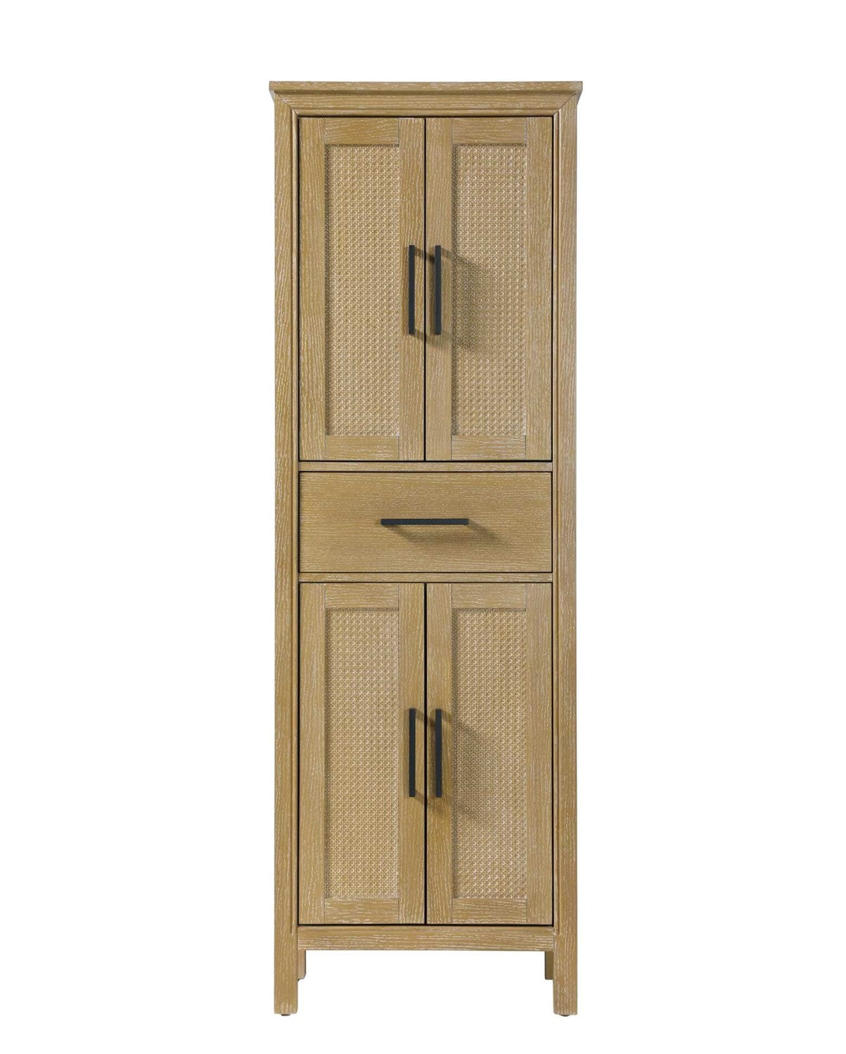 24 Inch Bath Storage Cabinet In Linen Oak by Elegant Kitchen and Bath