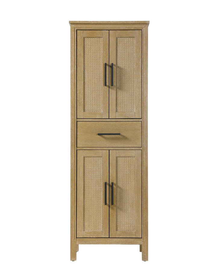 24 Inch Bath Storage Cabinet In Linen Oak by Elegant Kitchen and Bath