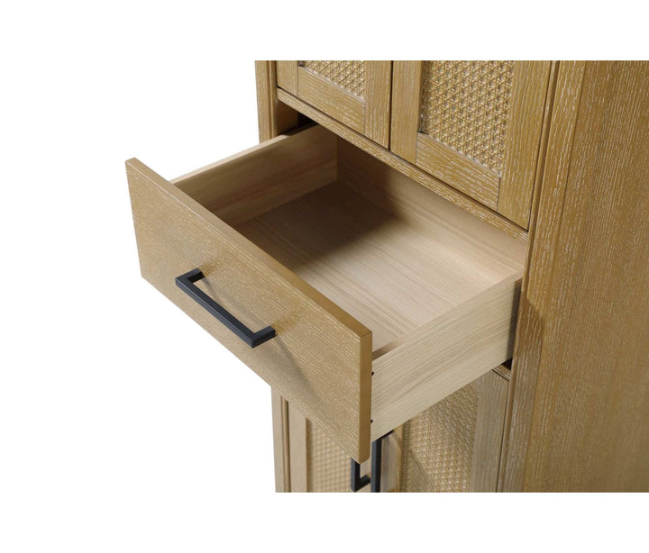 24 Inch Bath Storage Cabinet In Linen Oak