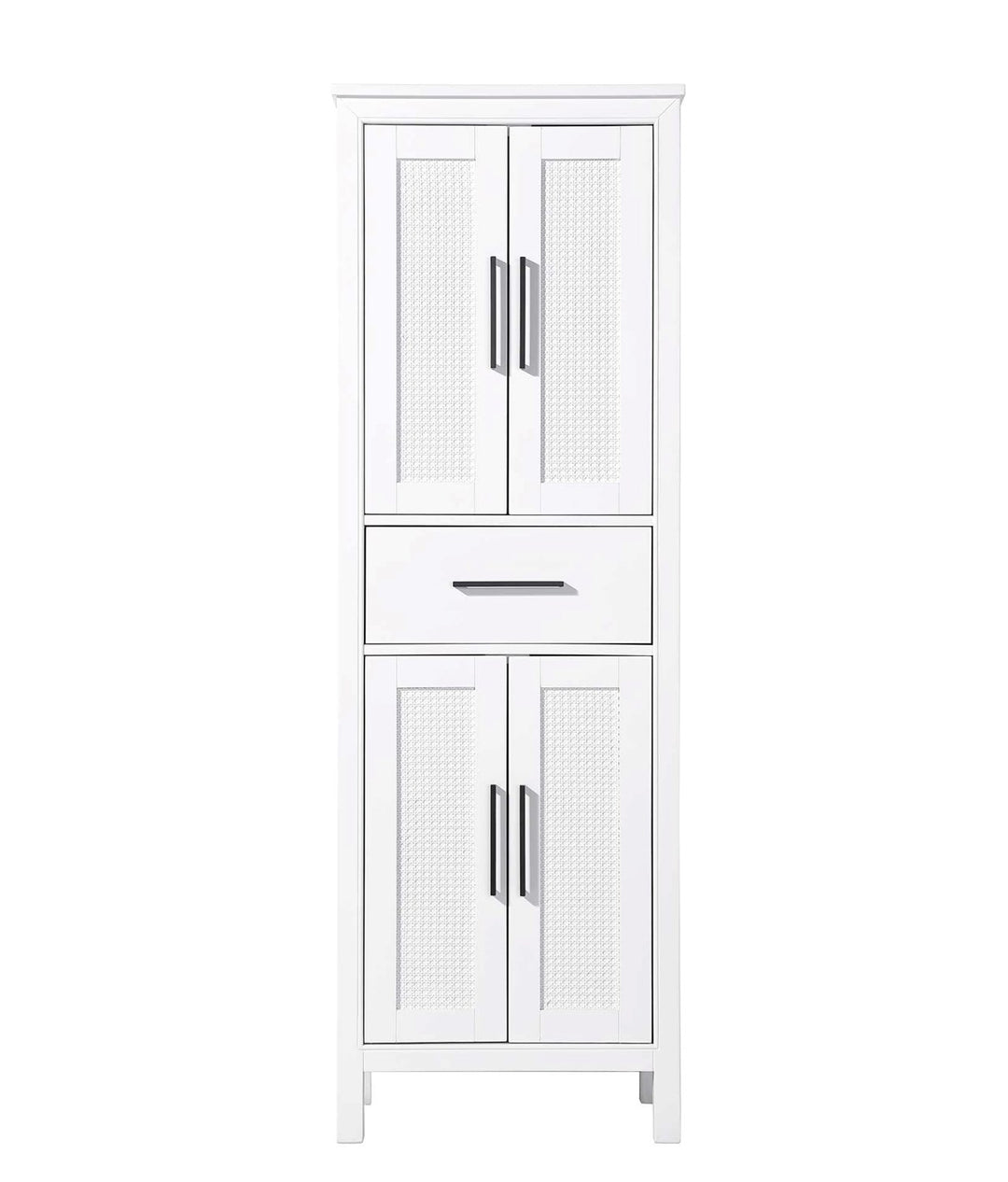 24 Inch Bath Storage Cabinet In White by Elegant Kitchen and Bath