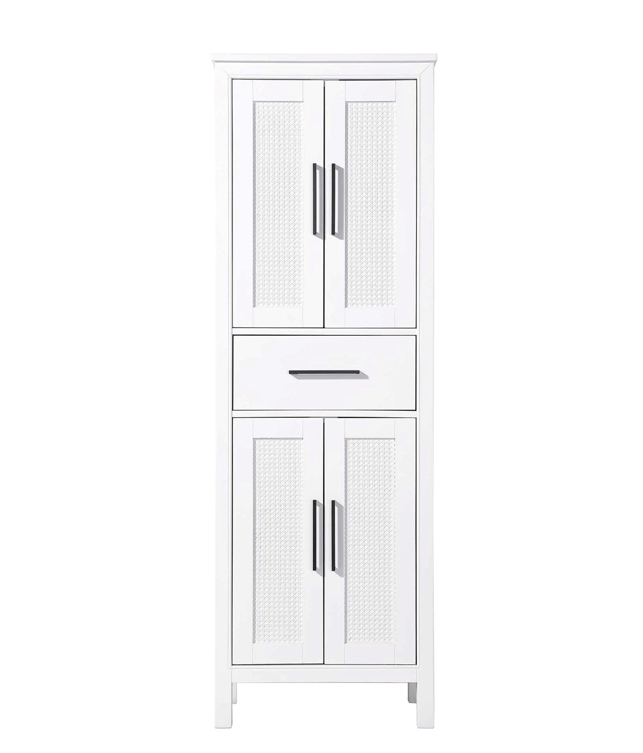 24 Inch Bath Storage Cabinet In White by Elegant Kitchen and Bath