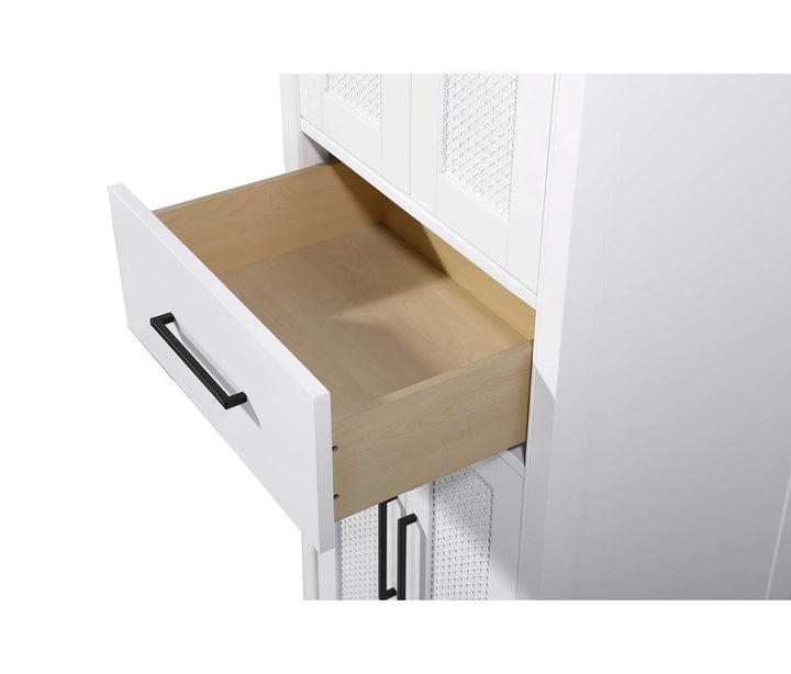 24 Inch Bath Storage Cabinet In White