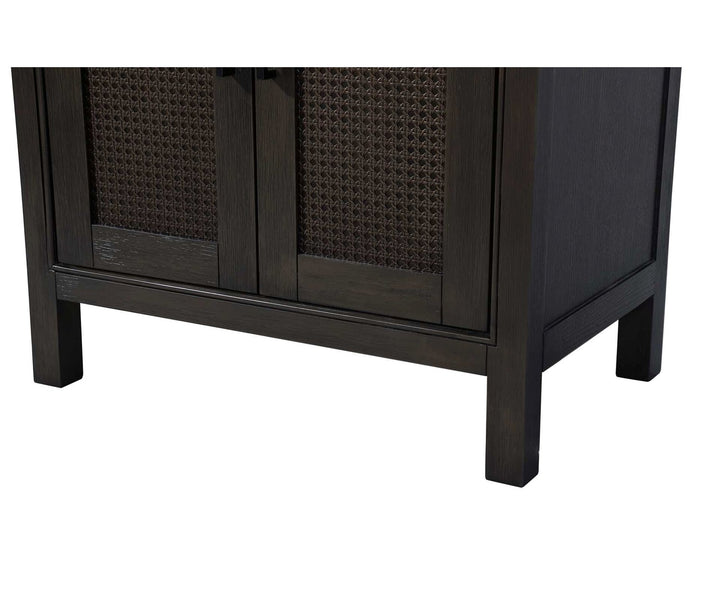28 Inch Bath Storage Cabinet In Chocolate Oak