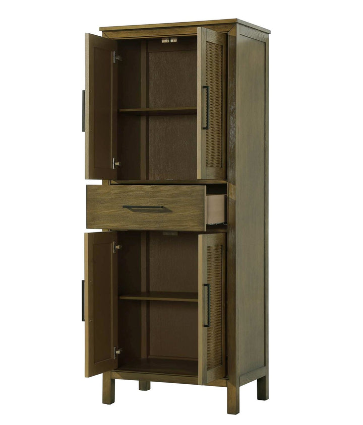 28 Inch Bath Storage Cabinet In Hazel Oak