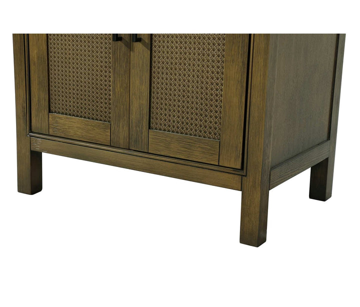 28 Inch Bath Storage Cabinet In Hazel Oak