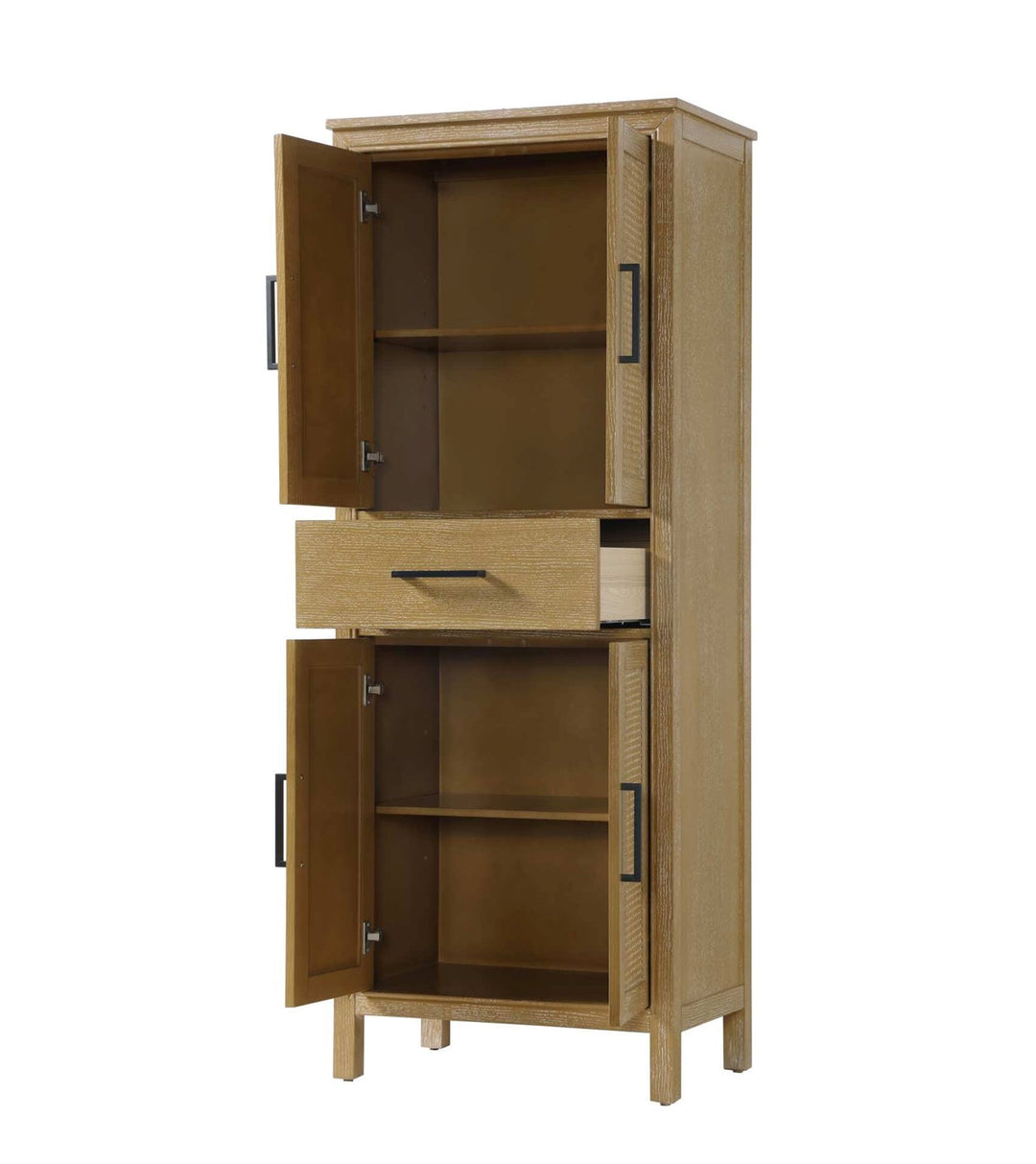 28 Inch Bath Storage Cabinet In Linen Oak