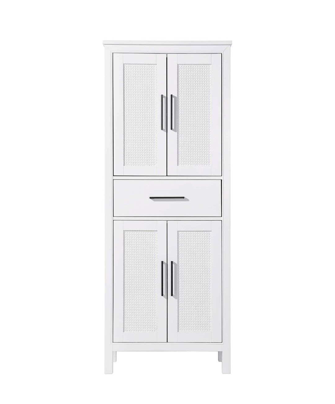28 Inch Bath Storage Cabinet In White by Elegant Kitchen and Bath