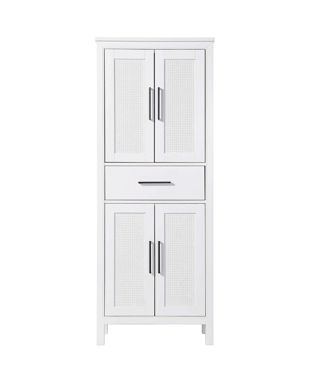 28 Inch Bath Storage Cabinet In White by Elegant Kitchen and Bath
