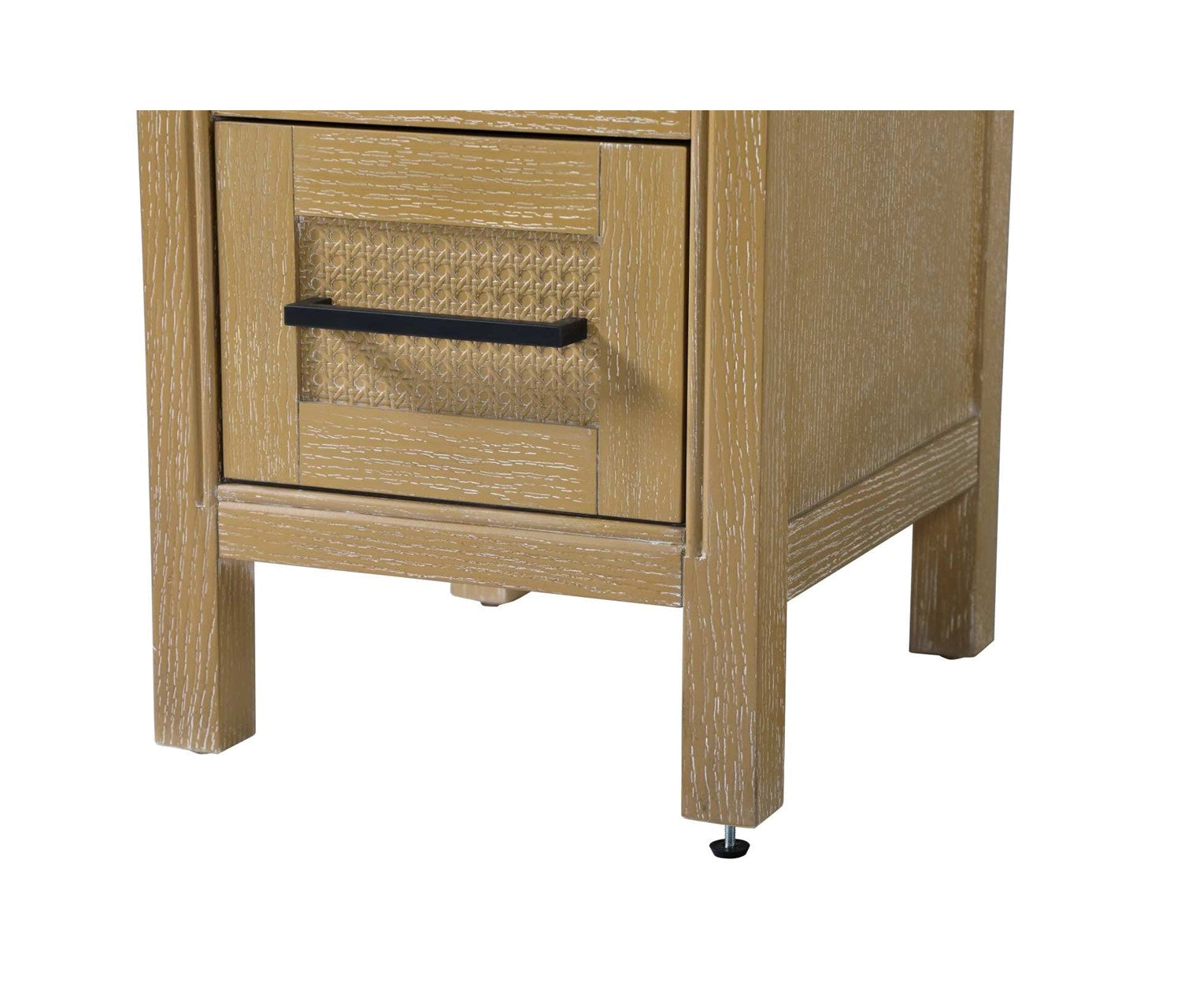 16 Inch Open Shelving Bath Storage Cabinet In Linen Oak